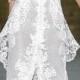 Gorgeous white floral wedding dress