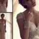 2014 Lace Weiß / Elfenbein Hochzeitskleid Benutzerdefinierte Größe 2-4-6-8-10-12-14-16-18-20-22