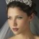 Silver Crystal Strass Royal Princess Hochzeit Braut-Festzug-Abschlussball-Tiara-Krone
