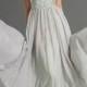 Gray Bead Chiffon Custom Evening Dress Prom Gown Wedding Bride Bridesmaid Dress