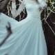2014 Neu Weiß / Ivory A-Linie Langarm-Hochzeitskleid Größe 4 6 8 10 12 14 16 18