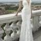 2014 جديد وايت / العاج غمد الرباط فستان الزفاف ثوب الحجم مخصص