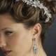 Dazzling Rhinestone And Crystal Leaf Bridal Wedding Side Comb