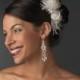 NWT Ivory & Rum Pink Flower Feather Bridal Hair Comb