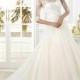 Demi-manchon 2014 Nouveau Blanc / Ivoire A-ligne de robe de mariage Taille 4 6 8 10 12 14 16 18