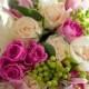 Rose, blanc, vert, mariage, Bouquet