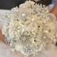 Kaution für klassische Perlenbrosche Heirloom Bouquet - Made-to-order Hochzeit Brosche Bouquet