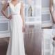 New Sheath Wedding Dresses Chiffon Cap Sleeve Bridal Proms Gowns DEB Custom-Made
