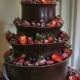 Red and Black Wedding Cake