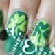 St. Patricks Tag Nail Art