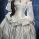Cinderella Wedding Dress - Alternative Bridal Gown- Fairytale Fantasy Ballgown In Silk -Custom To Order