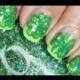 St. Patricks Tag Nail Art
