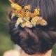 Papillon peigne, cheveux nuptiale, pince à cheveux papillon, accessoire de mariage lunatique, Piece Chef nuptiale, mariage Woodl
