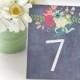 Table Number, Wedding Table Numbers, Dinner Table Numbers, Table Number Cards, Chalkboard Table Number, Shower Table Number