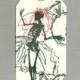 القوطي هالوين تاج العروس من Frankinstein الهيكل العظمي العلامة اليدوية تاج الزفاف القوطي القوطي دش الزفاف تاج C1014