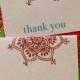 Хна Любовь - Современная Индийская Свадьба Благодарю Вас Карточки, Оранжевый И Красный Спасибо Карты - Приобрести, Чтобы Начать 