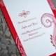 Red Invite For An Indian Wedding. 