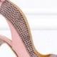 Stylish pink wedding sandal designed by Zuhair Murad