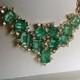 Emerald Necklace colombien en or 18 carats