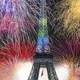 Neujahr Paris Feuerwerk 2014
