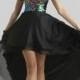 Sweetheart Sequin Beads Short Front Long Back Party Dress Prom Cocktail Dresses