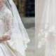 1 Niveau de mariage de bord de lacet nuptiale Elbow Veil peigne