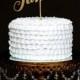 Gâteau de mariage Topper - des noms personnalisés - Gold