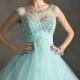 Short Tulle Beaded Cap-Sleeves Evening Dress Junior's Formal Party Prom Gown