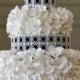 Magnifique en noir et blanc de gâteau de mariage.