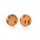 Real Tiger Lily Petals Stud Earrings - Orange With Black Tangerine - Lilium Lancifolium