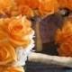 Orange Hochzeits-Blumen-Blumenstrauß