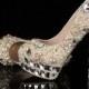 Wedding Shoes covered with pearls all over.