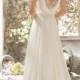 New White Ivory Wedding Dress with a deep back