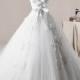 الجديدة الحجم أبيض / العاج الرباط فستان الزفاف مخصص 2-4-6-8-10-12-14-16-18-20-22