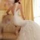 Sirène Taille Sexy Tulle dentelle robe de mariée robe nuptiale 4 6 8 10 12 14 16