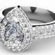 Pear Shaped Diamond Engagement Rings
