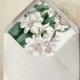 Plum Blossom enveloppe Liners imprimable invitations et cartes de mariage DIY