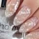 Whitehall - main Indie Sheer Blanc Jelly Glitter Topper Vernis à ongles blanc mat Paillettes - 15ml