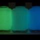 تتوهج في الظلام معاطف الأعلى - 15ML - الأخضر - البط البري - الأزرق - طلاء الأظافر بواسطة نيلي الموز