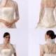 Bridal Lace Jacket Bolero Coat Wedding Wrap Shawl With Ruffled Lace S/M/L/XL