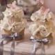 Wedding Cupcakes decorated with the butterfly on the top.