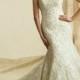 Sexy Weiß / Elfenbein-Spitze-Nixe-Hochzeits-Kleid Benutzerdefinierte Größe 2-4-6-8-10-12-14-16 18