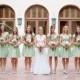 Pale Pink und Mint Green Florida Hochzeit