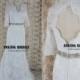 Keyhole back Alencon lace wedding dress-Open back Alencon lace wedding gown- lace wedding dress