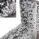 Femmes de scintillement de mode Shimmer Sequin plat fourrure Doublure Bottes Mi-mollet neige thermiques