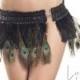 Sexy Exotic Peacock Feathers Skirt Lingerie-costume
