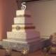 14 "الزفاف حجر الراين حامل كعكة
