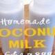 Hausgemachte Coconut Milk Shampoo