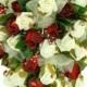Rose rouge et blanche Cascade