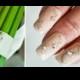 Nail art for the wedding ring to look good.